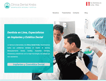 Tablet Screenshot of dentalkrebs.com